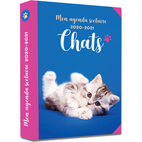 Mon agenda scolaire 2020-2021 Chats, éditions 365
