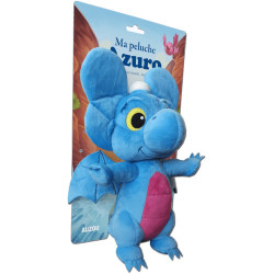 Peluche Azuro, Le dragon bleu de Laurent et Olivier Souillé, illustré par Jérémy Fleury. Éditions Auzou