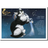 Carte postale Chat Verseau de Séverine Pineaux – Chats du Zodiaque