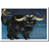 Carte postale Chat Taureau de Séverine Pineaux – Chats du Zodiaque