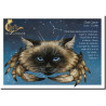 Carte postale Chat Cancer de Séverine Pineaux – Chats du Zodiaque