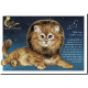 Carte postale Chat Lion de Séverine Pineaux – Chats du Zodiaque