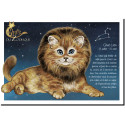 Carte postale Chat Lion de Séverine Pineaux – Chats du Zodiaque