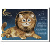 Carte postale Chat Lion de Séverine Pineaux – Chats du Zodiaque