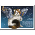 Carte postale Chat Vierge de Séverine Pineaux – Chats du Zodiaque