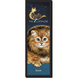 Marque page Chats du Zodiaque : Lion de Séverine Pineaux