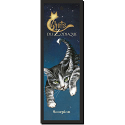 Marque page Chats du Zodiaque : Scorpion de Séverine Pineaux
