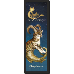 Marque page Chats du Zodiaque : Chapricorne de Séverine Pineaux