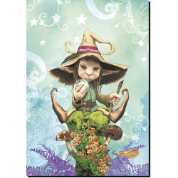 Carte postale de Brucero : Le lutin magique