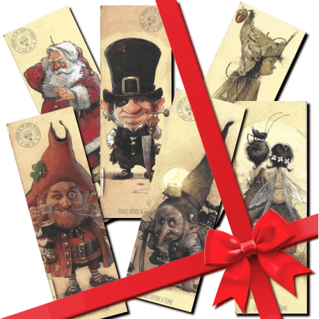 6 marque pages de la collection Once upon a time de Jean-Baptiste Monge