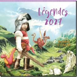 Calendrier de Brucero 2027, Légendes féeriques : Le petit chevalier, éditions Jos