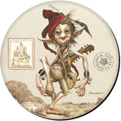 Décapsuleur Le korrigan Troubadour de Brucero, un décapsuleur celtique aux éditions Jos