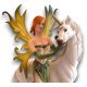 Figurine Fée et licorne