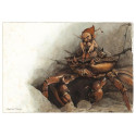 Carte Postale De Jean-Baptiste Monge, Lutin sur le Crabe