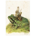 Lutin sur la Grenouille, carte postale de Jean-Baptiste Monge