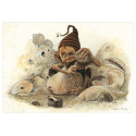 Carte Postale De Jean-Baptiste Monge, Perceur de Coques