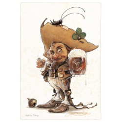 Esprit de la St Patrick, carte postale de Jean-Baptiste Monge