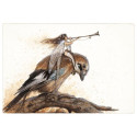 Fée à la Trompette sur le Geai, carte postale de Jean-Baptiste Monge