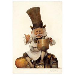 Cuisinier, carte postale de Jean-Baptiste Monge