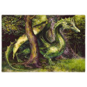 Carte postale Dragon Vert de Séverine Pineaux