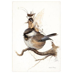 Fée et Mésange sur la Branche de Jean-Baptiste Monge - Fées et Oiseaux