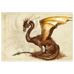 Affichette Dragon Brun de Séverine Pineaux