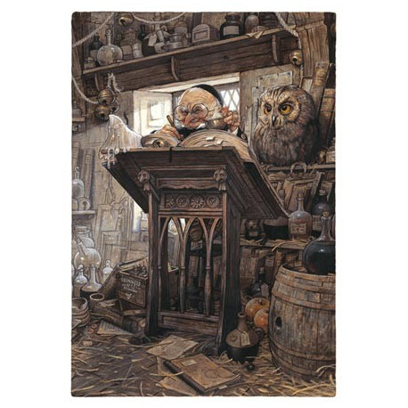 Carte Postale Le Lutin scribe de Jean-Baptiste Monge