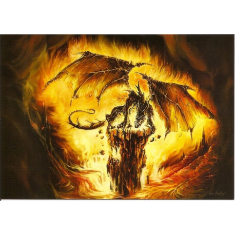 Carte Postale "Dragon Feu" de Elian Black'Mor (Coll. Les Dragons)