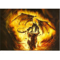Dragon de Feu, carte postale de Elian Black'Mor - Piste des Dragons
