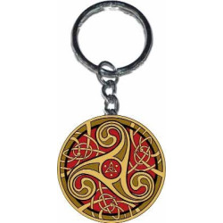 Porte-clef "Triskell rouge" de Sandrine Gestin (Coll. Celtic Sign)