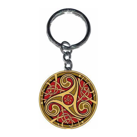 Porte-clef "Triskell rouge" de Sandrine Gestin (Coll. Celtic Sign)