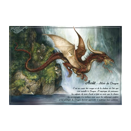 Août - Mois du dragon de Séverine Pineaux